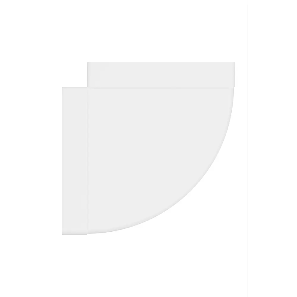 Колено 90° Era КГП 90x220 мм пластик STLM-2059791 - Вид №3