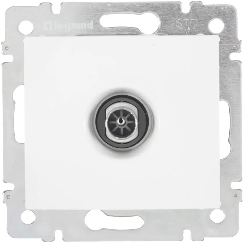 ТВ-розетка Legrand Valena Classic для цифрового телевидения, белая 14626303