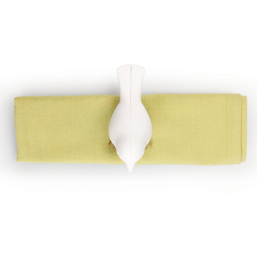 QL10231-WH-WH Держатель для салфеток sparrow белый Qualy  - Вид №3