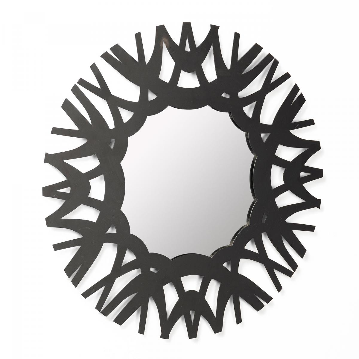 064987 Зеркало 60x60 черное La Forma Mitchell  - Вид №2