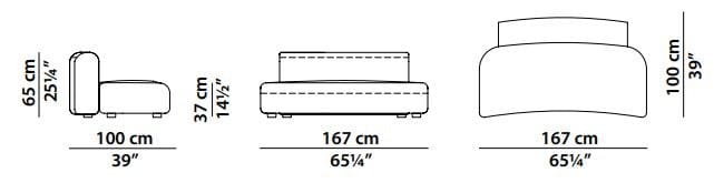 Кожаный модульный диван Baxter Clara ARCH-00053660 - Вид №24