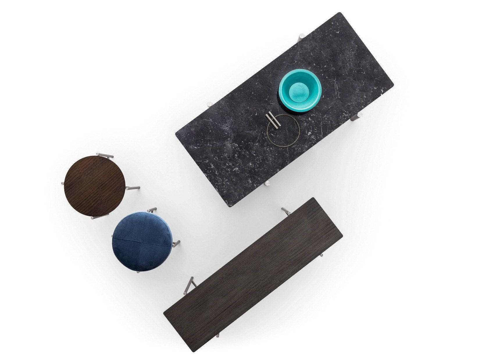 Прямоугольный мраморный журнальный столик Ditre Italia Erys ARCH-00039752 - Вид №4