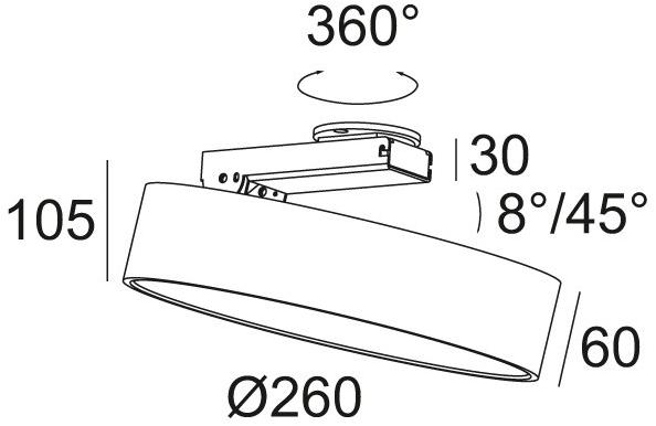 Delta Light Регулируемый светодиодный потолочный светильник Supernova xs pivot sun-id-1478101 - Вид №8