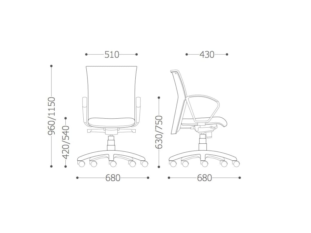 Тканевый мягкий поворотный операционный стул с подлокотниками VAGHI Morea Comfort ARCH-00037312 - Вид №8