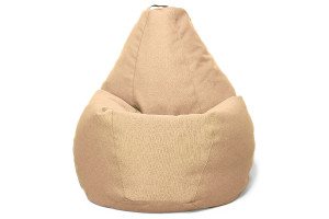 17743234 Кресло-мешок Груша в рогожке Bahama Ginger L К-164 Relax line