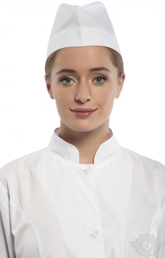 58761 Пилотка белая смесовая  Головные уборы  размер Спецодежда  - Вид №2
