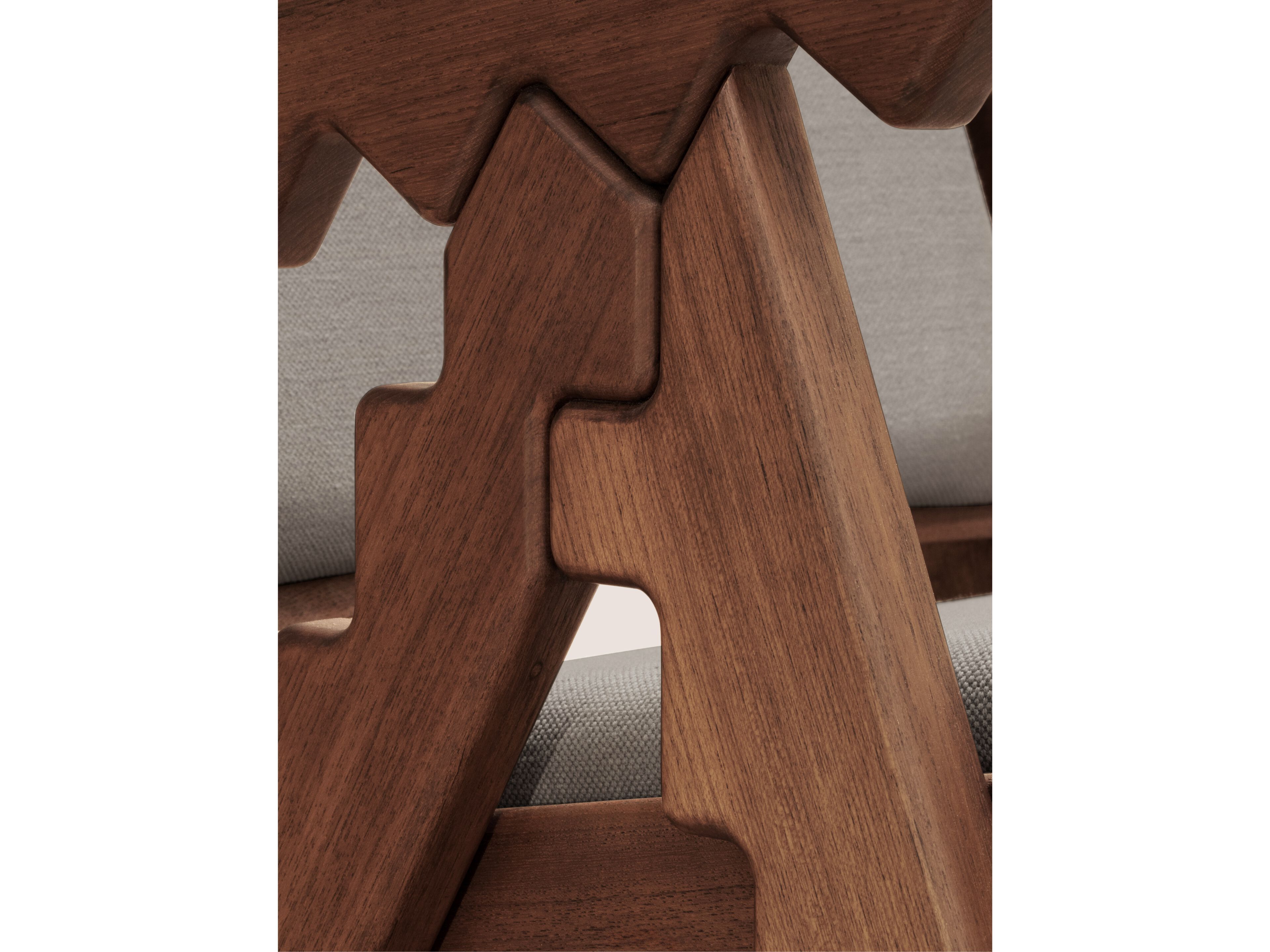 Кресло из тикового дерева с подлокотниками Phantom Hands PH + / Crocodile ARCH-00102471 - Вид №4