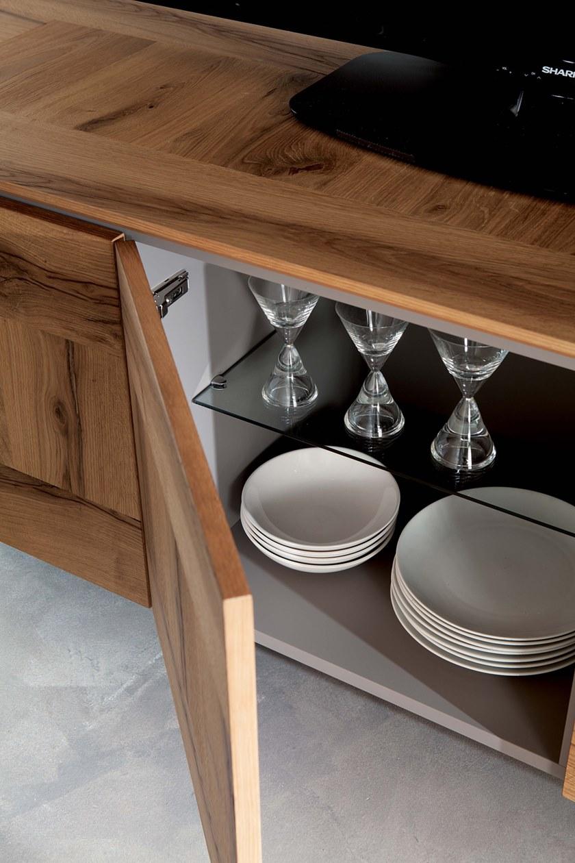 Ozzio Italia Буфет из лакированной древесины с распашными дверцами  X300  - Вид №3