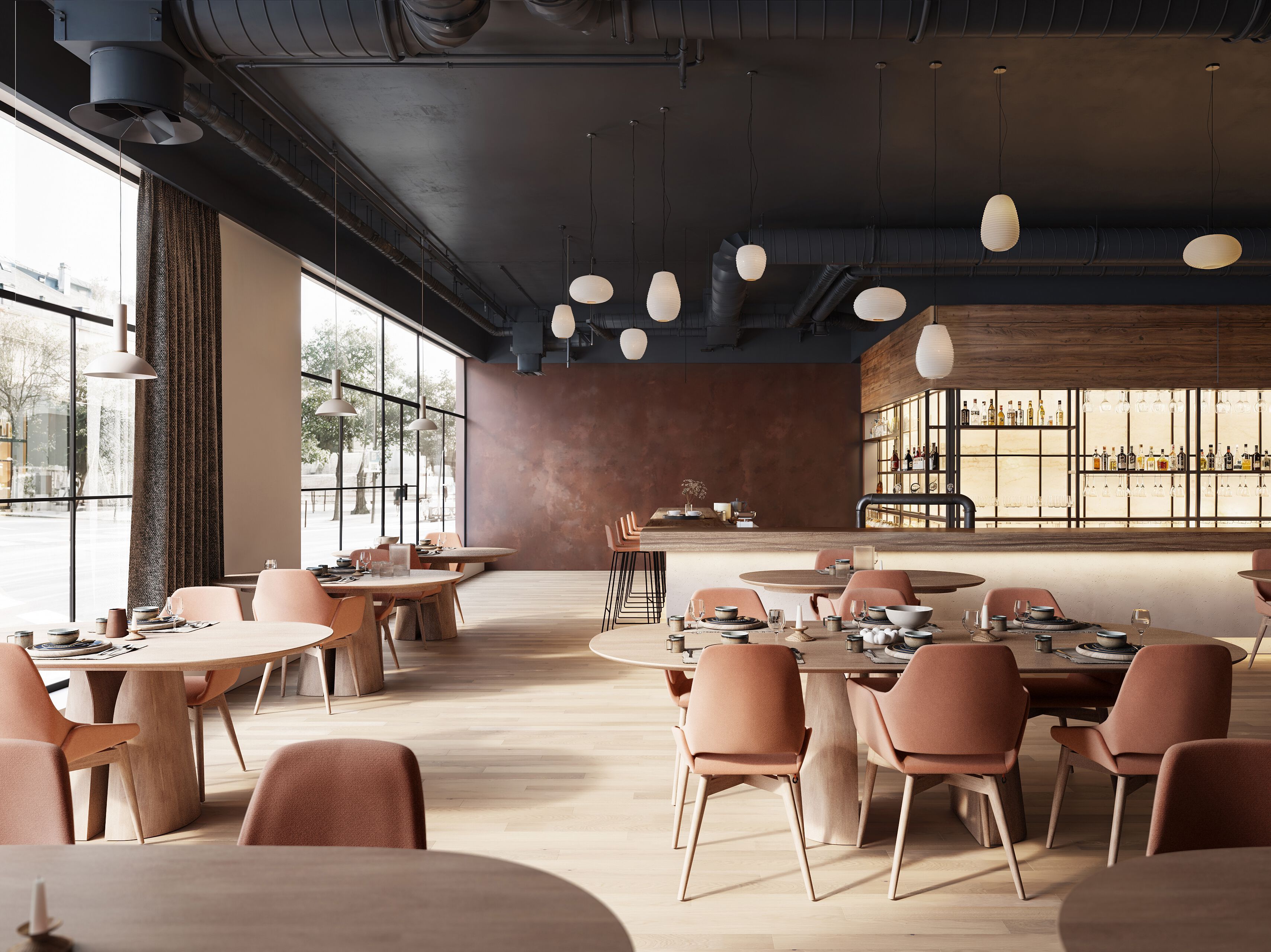 Овальный деревянный обеденный стол Mobitec BLOSSOM T0100 ARCH-00130208 - Вид №6