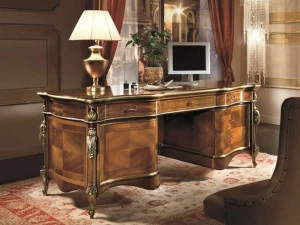 SCAPPINI & C Прямоугольный стол из орехового дерева с ящиками 35th anniversary 2052