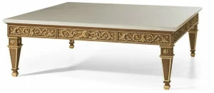 OAK Журнальный столик из дуба с мраморной столешницей Galleria