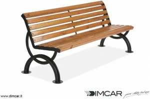 DIMCAR Металлическая скамейка в классическом стиле со спинкой City