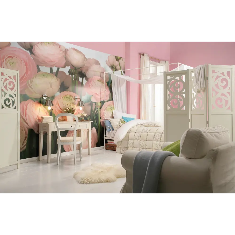 Фотообои бумажные, 368x254 см, KOMAR Розы Gentle Rosé STLM-2102711 - Вид №2