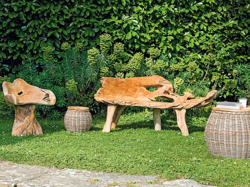 Il Giardino di Legno Круглый садовый столик из лозы Bongo Bong0471 - Вид №7