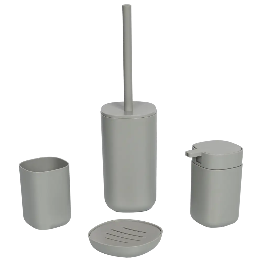 Мыльница SWENSA Ping - стильный аксессуар для ванной в сером цвете 89380218 STLM-1387745 - Вид №1