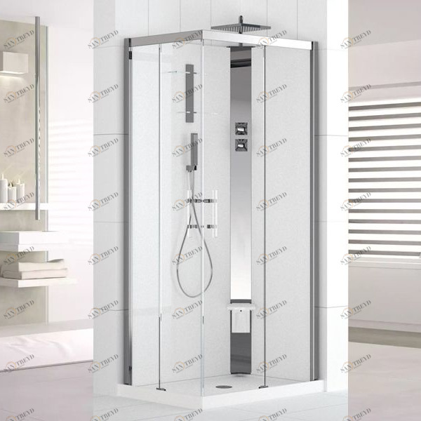 Novellini. Душевая кабина 100x70 A100x70 HYDROMASSAGE с низким душевым поддоном HOLIDAY CRYSTAL 2 HC2A107SM11KAHC2A107DM11KA