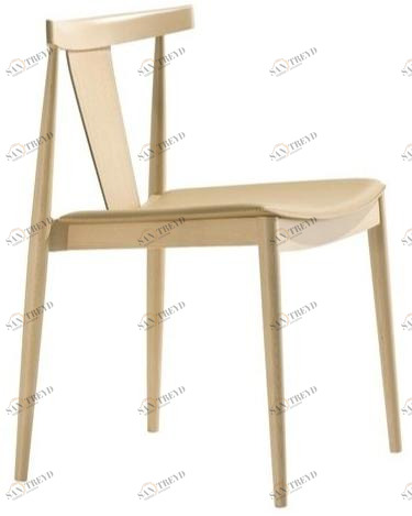 Andreu World Стул из бука, штабелируемый, со встроенной подушкой Smile Si0326