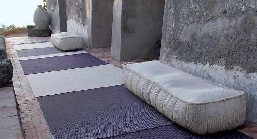 Paola Lenti Прямоугольный пуф со съемным чехлом из ткани sun-id-1387106 - Вид №1