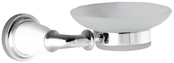 H9900/15CR Sanibano Zafiro, настенная стеклянная мыльница, цвет хром 