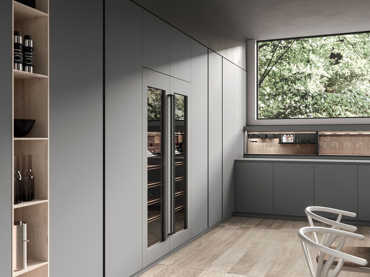 Встроенная кухня с полуостровом Arrital Ak_04 ARCH-00097372 - Вид №1