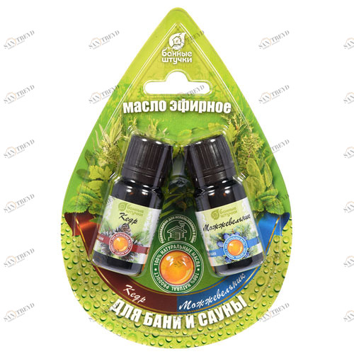 Банные штучки Набор масел из 2-х флаконов (Кедр+можжевельник) 5276