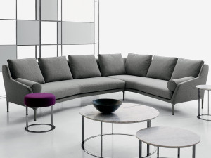 Угловой диван из ткани