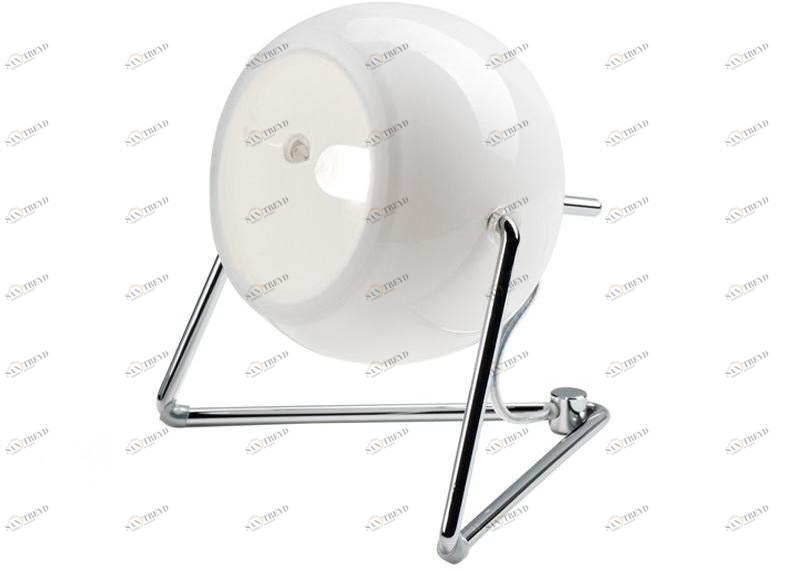 Fabbian Регулируемая настольная лампа из хромированного металла Beluga white sun-id-1429976