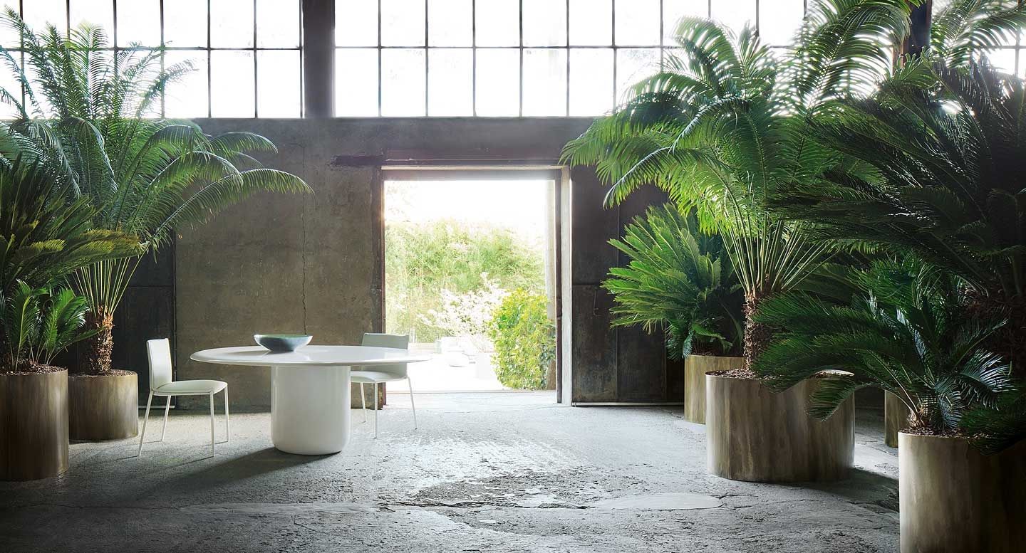 Стальной круглый садовый стол Paola Lenti GON ARCH-00069485 - Вид №3