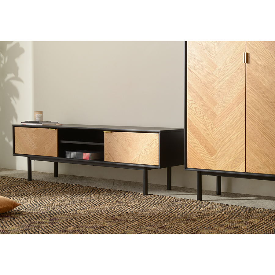 42153160 Тумба под ТВ , calvi, 160х43х50 см Unique Furniture  - Вид №8