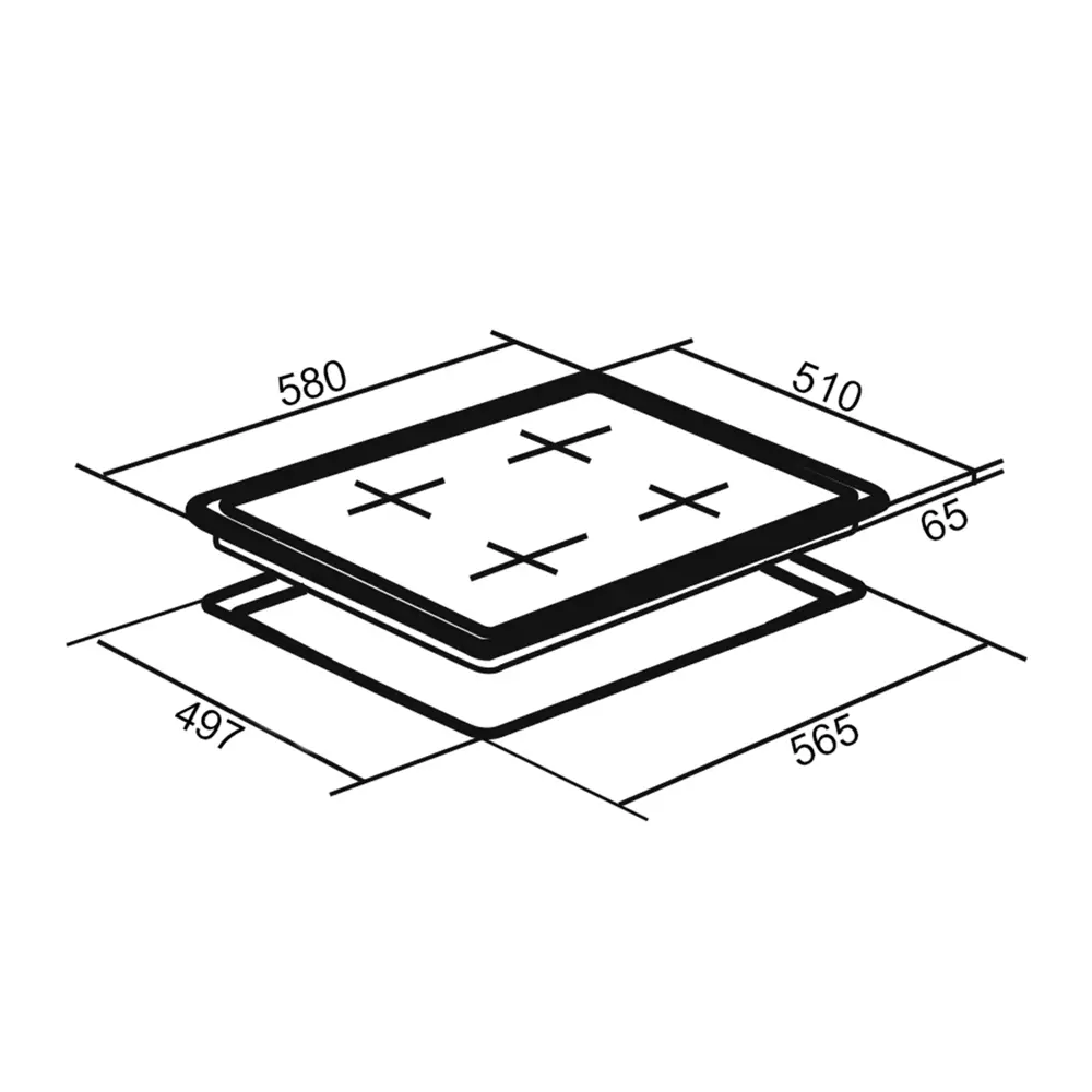 Варочная панель электрическая ORE CA60 с сенсорным управлением 85691294 STLM-0065302 - Вид №8