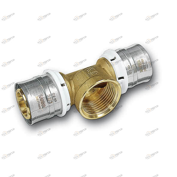 325130G3234 25130G - тройник 3fit-Press, без pb, внутренняя резьба Размер: 32x3 / 4 SANHA 