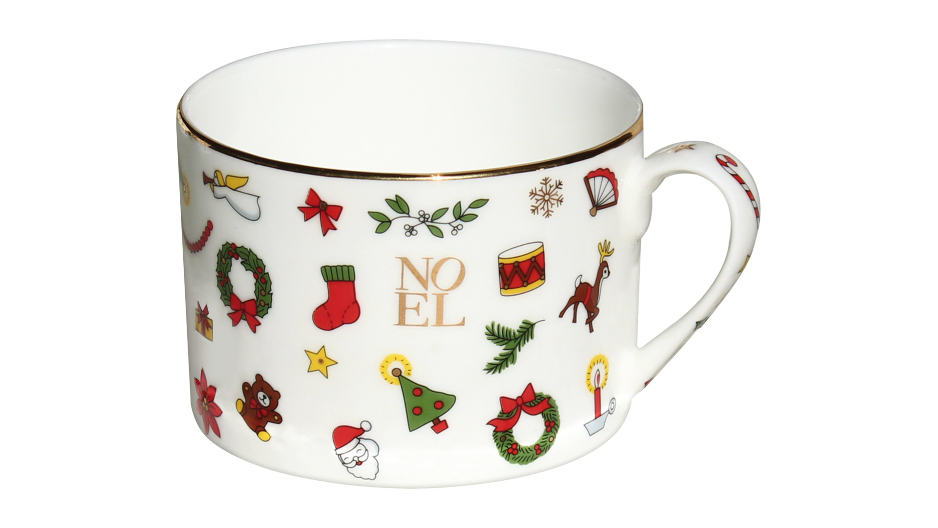 10668239 Taitu Чашка чайная с блюдцем Taitu "Новый год" 230мл, 17см Фарфор  - Вид №1