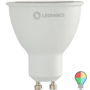 Лампа умная светодиодная Ledvance Smart Plus GU10 220-240 В 5 Вт спот матовая 350 лм, изменение цвета RGB