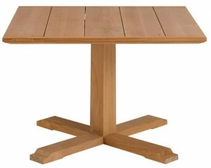 Unopiù Квадратный стол из тика с основанием 4 звезды Synthesis Tasyqb