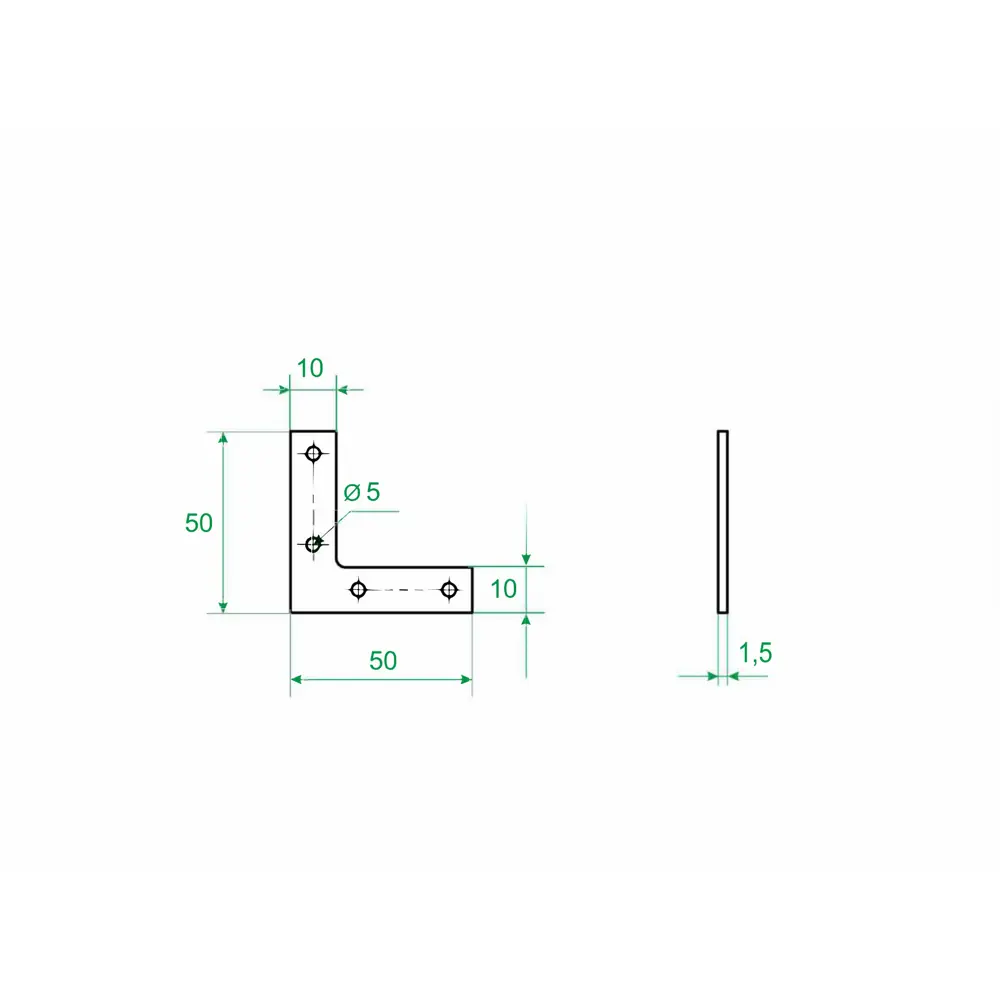 Оконный уголок Santreyd для деревянных конструкций 50×50×10 мм 84180768 STLM-0047008 - Вид №3