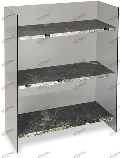 pulpo Открытый книжный шкаф из стекла и мрамора sun-id-1373925