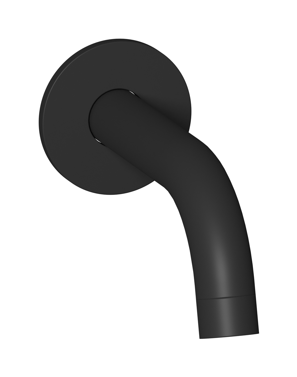 Настенный излив для ванны WE ARE IB mt327np_23 Matt Black MilanoTorino 