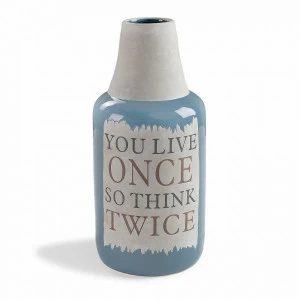 Ваза керамическая синяя Bakti от La Forma LA FORMA BAKTI 00-3865212 Голубой