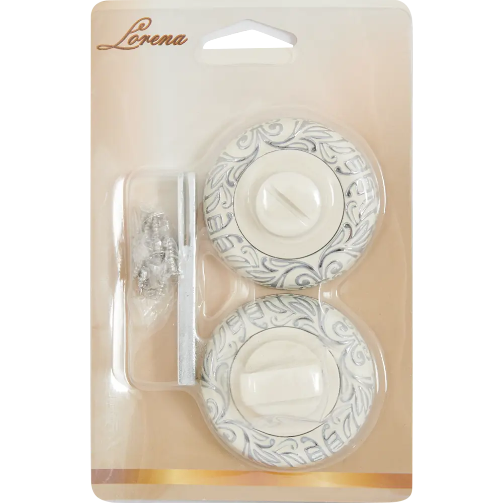 Santreyd Накладка-фиксатор для межкомнатных дверей белый хром 85218979 STLM-0059960 - Вид №4