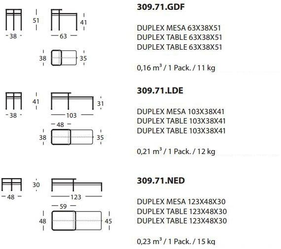 Sancal Сервиз стол из дерева sun-id-1373841 - Вид №24