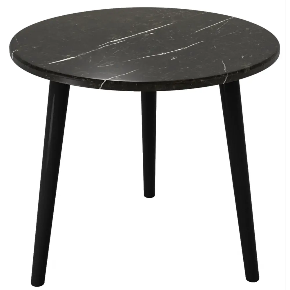 Журнальный столик круглый 50x50 см черный SEASONS STLM-2169199