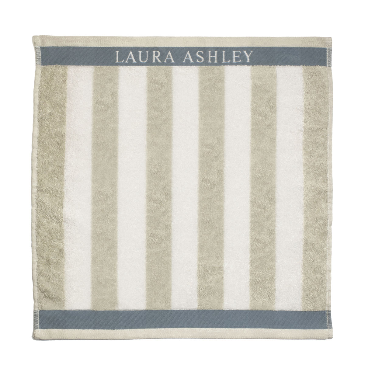 180810 Полотенце Cobblestone Stripe Vertical 50x50 См Laura Ashley 