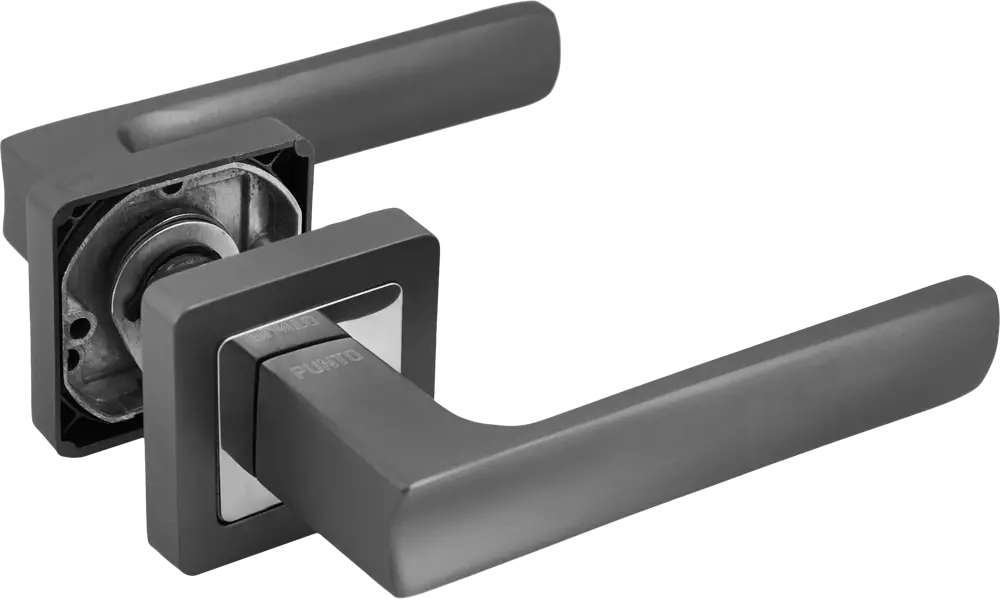 Дверные ручки PUNTO Ergo графит для межкомнатных и входных дверей 85203508