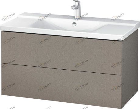LC625001414 Тумбочка подвесная L-Cube #LC6250 1020 x 481 мм Терра, декор Duravit