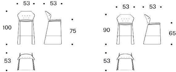 Saba Italia Табурет из саночной ткани с подставкой для ног New york sun-id-1403167 - Вид №6