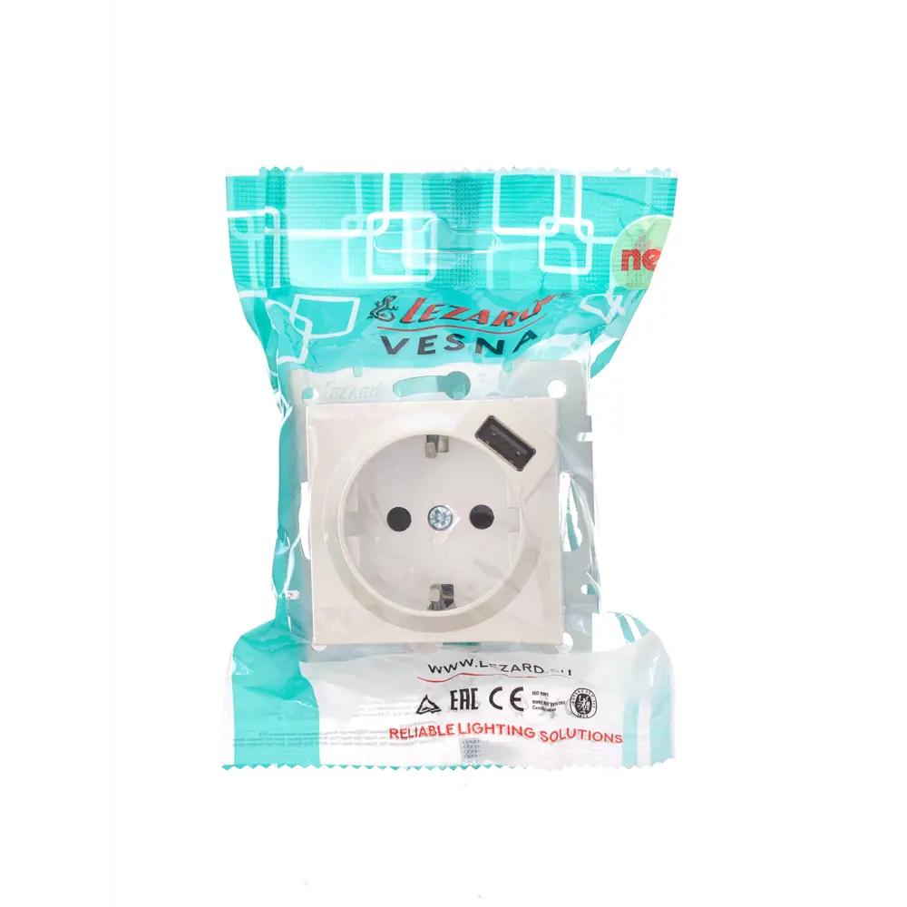 Lezard Vesna - розетка встраиваемая с USB для современного интерьера 84408349 STLM-1563941 - Вид №5