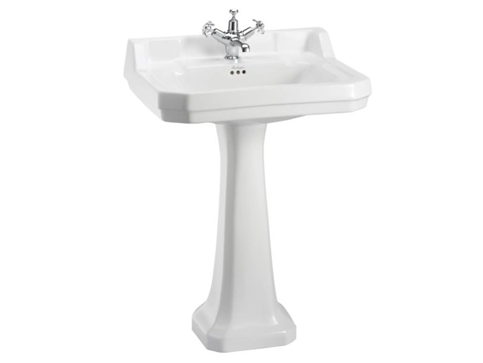 Прямоугольный умывальник из стекла на колонне Burlington Эдвардианская ARCH-00134895 - Вид №15