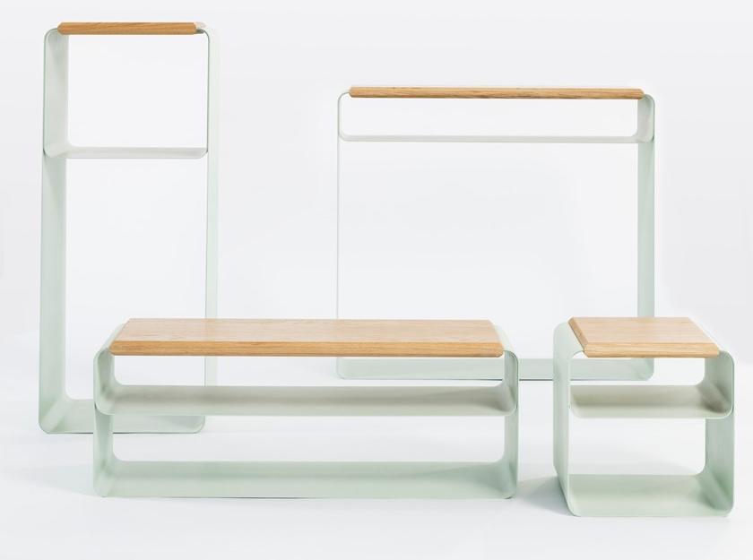 Medulum Консоль из лакированного прямоугольного листового металла Vodo Vo.so  - Вид №1