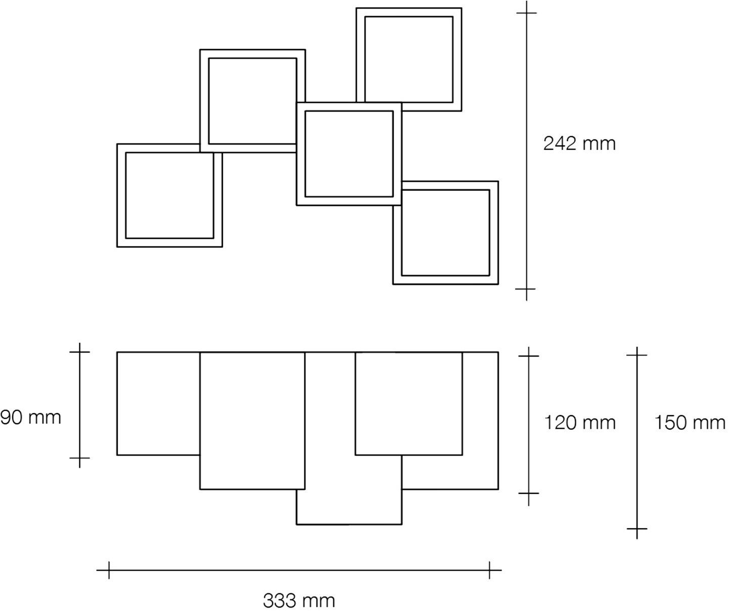 Tecnico Гипсовый потолочный светильник прямого света Heraea T193 - t194 - Вид №9