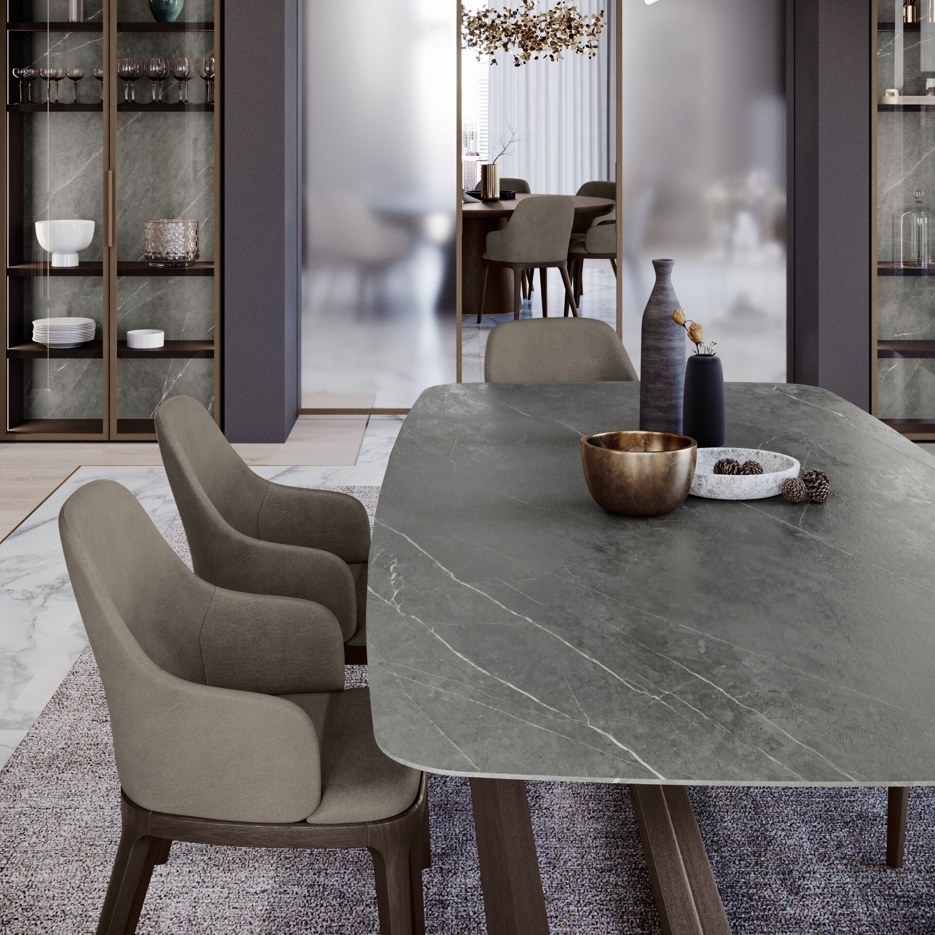 Стол из керамогранита с твердой деревянной основой Olivieri HECTOR ARCH-00085818 - Вид №6